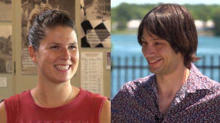 Side-by-side photo of Katie Epner and Jason Milton headshots